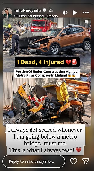 Rahul Vaidya on Mumbai accident