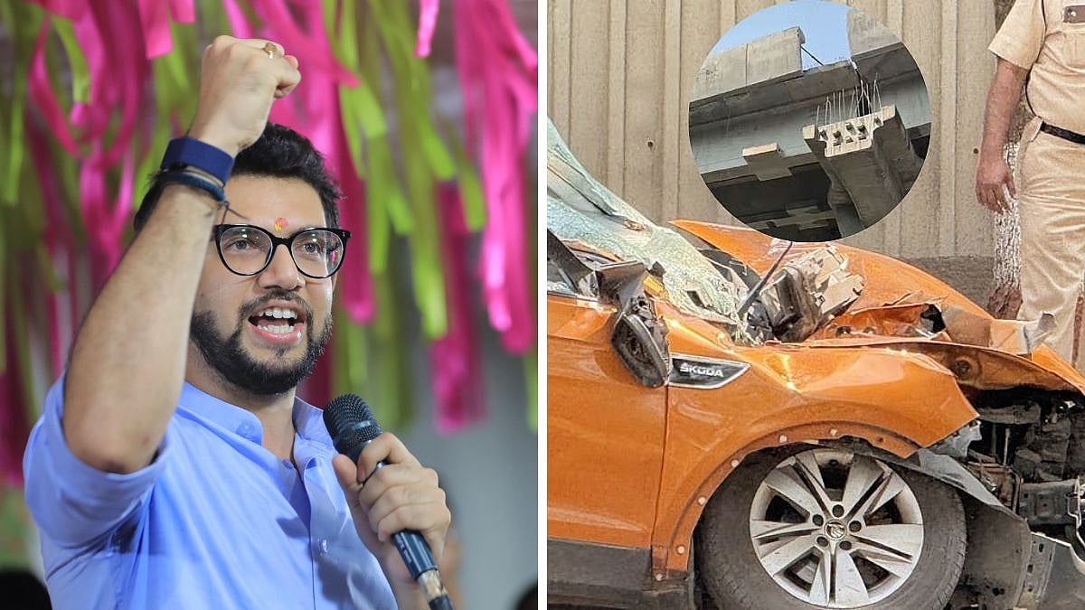 'Life Has No Value Under BJP Regime': Aaditya Thackeray Slams Govt After Mumbai Metro 4 Slab Falls On Vehicles In Mulund, Leaving 1 Dead | 