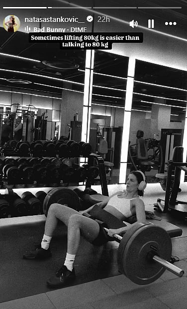 Natasa Stankovic Gym Workout Session
