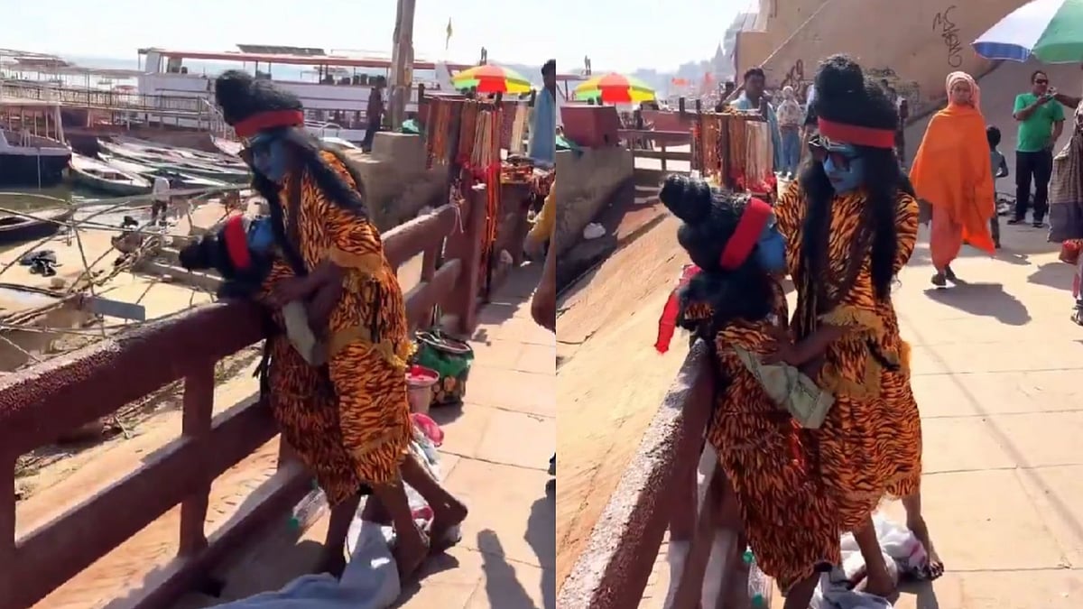 'Mahadev Aapas Me Lad Pade': Young Boys Dressed As Lord Shiva Get Into Fight Over ₹60 In Varanasi - Video 