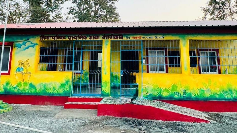 Community Power Transforms ZP School In Shahapur’s Remote Village From Tarp Shed To Model Campus