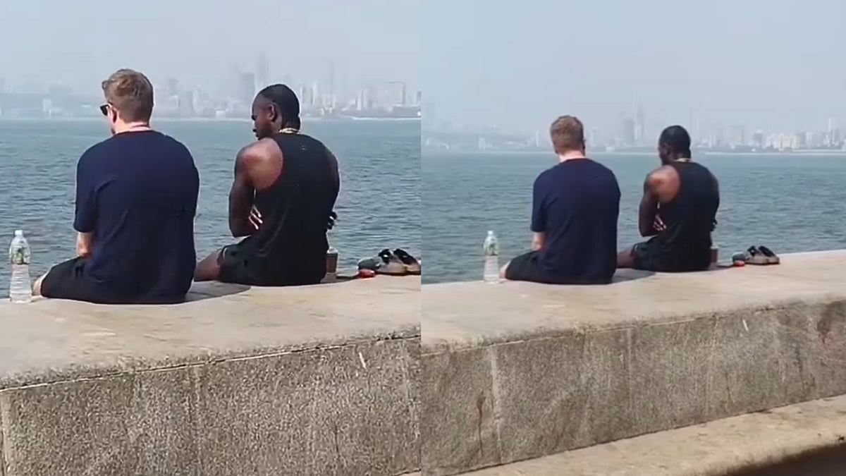 Viral Video Shows Jofra Archer & Liam Dawson Relaxing At Marine Drive In Mumbai Amid ICC T20 World Cup 2026 