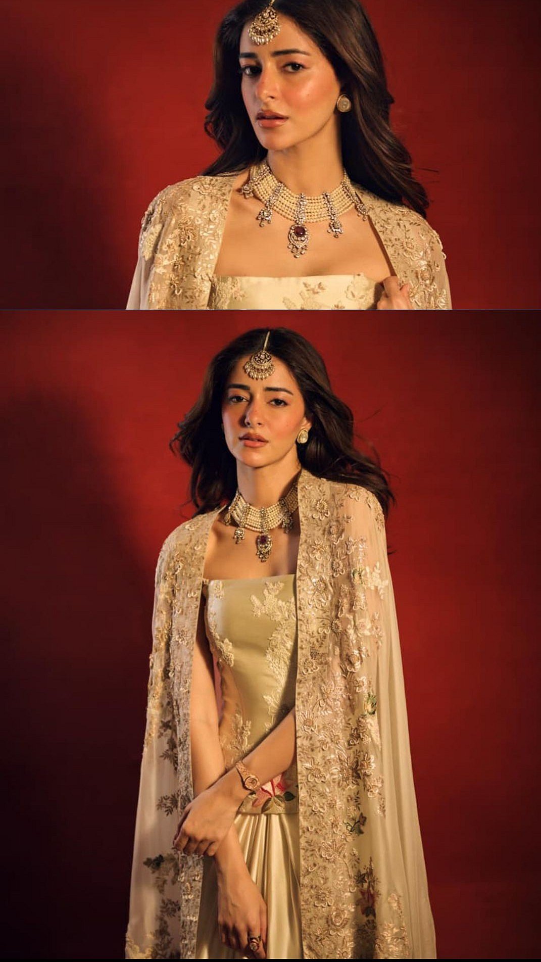 So Stunning! Ananya Panday Serves Wedding Guest Inspiration In Ivory Corset-Skirt & Bombay Raj...