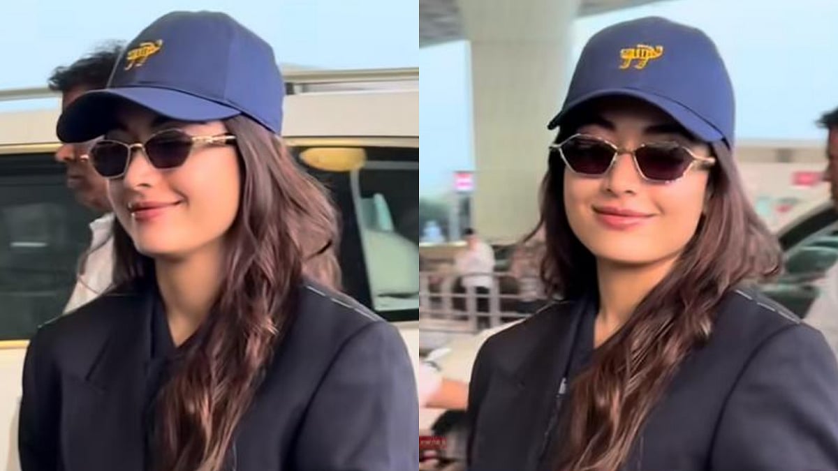 Bride-To-Be Rashmika Mandanna REACTS As Pap Wishes 'Shaadi Mubarak' At Mumbai Airport Ahead Of Jaipur Wedding With Vijay Deverakonda 