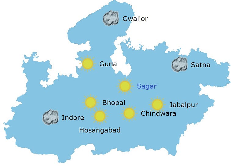 Weather in Madhya Pradesh at 10:30 am 