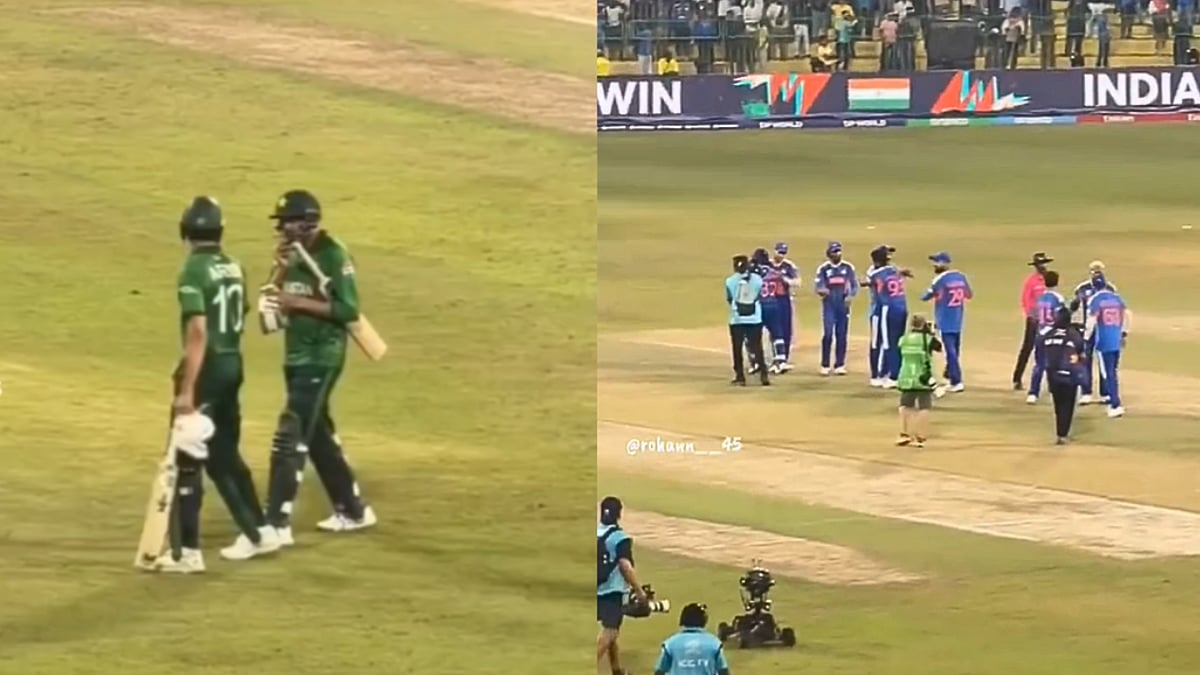 Shaheen Afridi & Usman Tariq Left Standing In Embarrassment As Team India Walks Past Without Shaking Hands Post IND VS PAK T20 World Cup Match; Video 