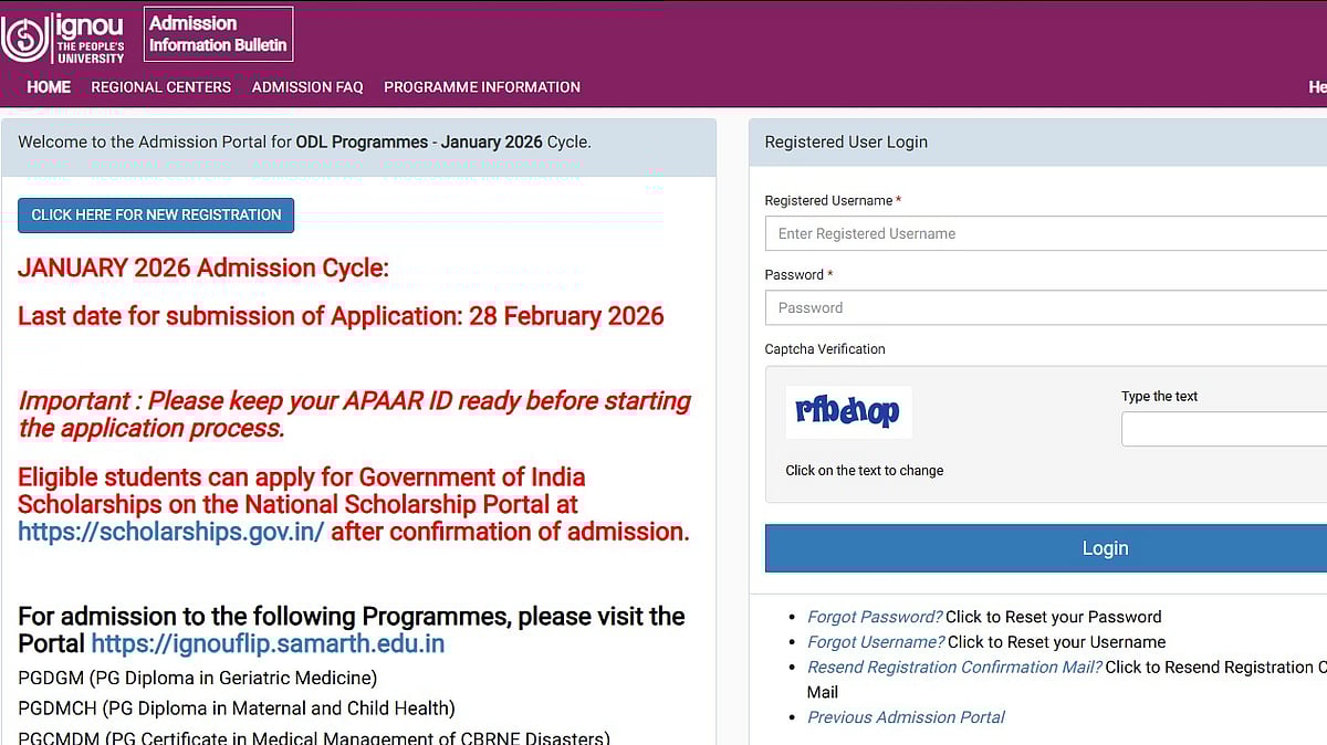IGNOU Extends ODL Registration Deadline to Feb 28, 2026: Check Required Documents & Application Steps 