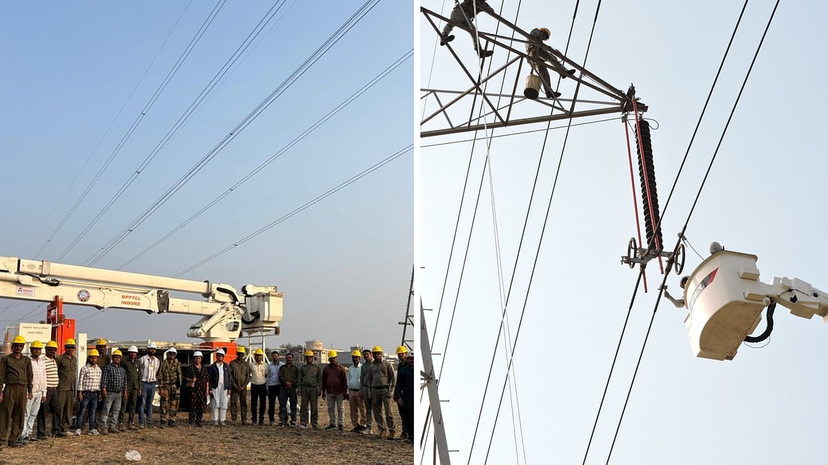 Indore News: Transco Does Live Line Maintenance On 400 Kv Indore-Nagda Transmission Line