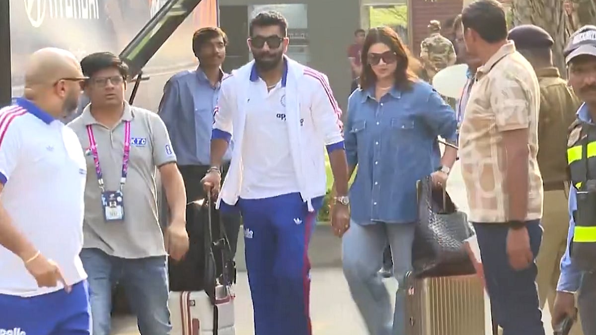 VIDEO: Jasprit Bumrah Avoids Team Bus, Leaves With Wife Sanjana Ganesan As Players Arrive In Ahmedabad After Beating Pakistan In Colombo 