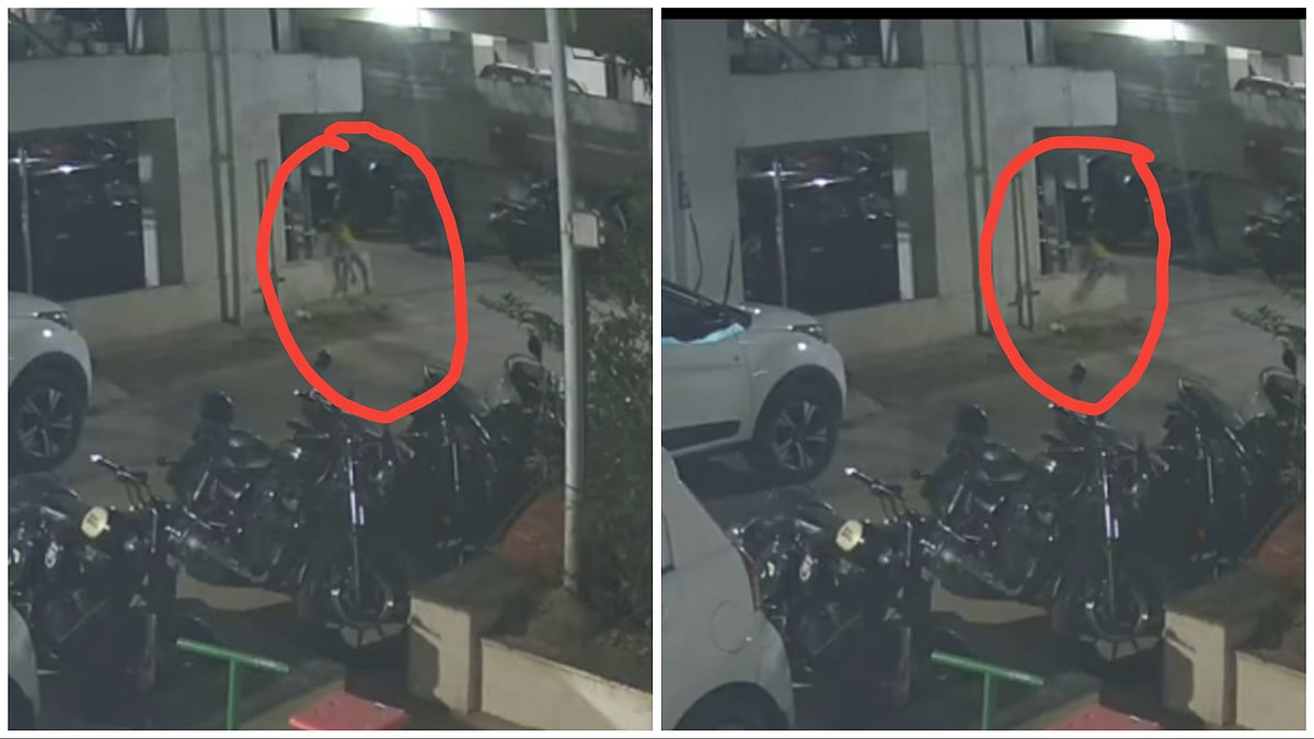 Pune: Viral Video Shows 3-Year-Old Girl Falling In 15-Foot Parking Pit In Wakad Housing Society;...