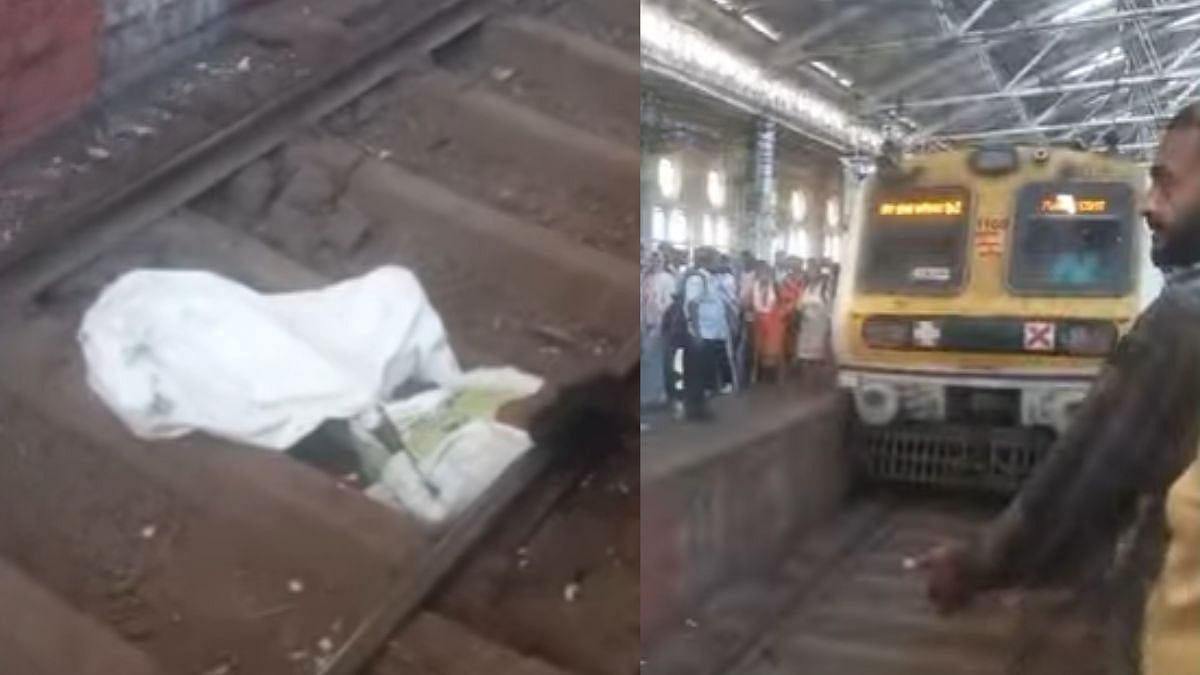 Mumbai: Drunk Man Found Sleeping On Tracks At CST Station - Watch Viral Video 