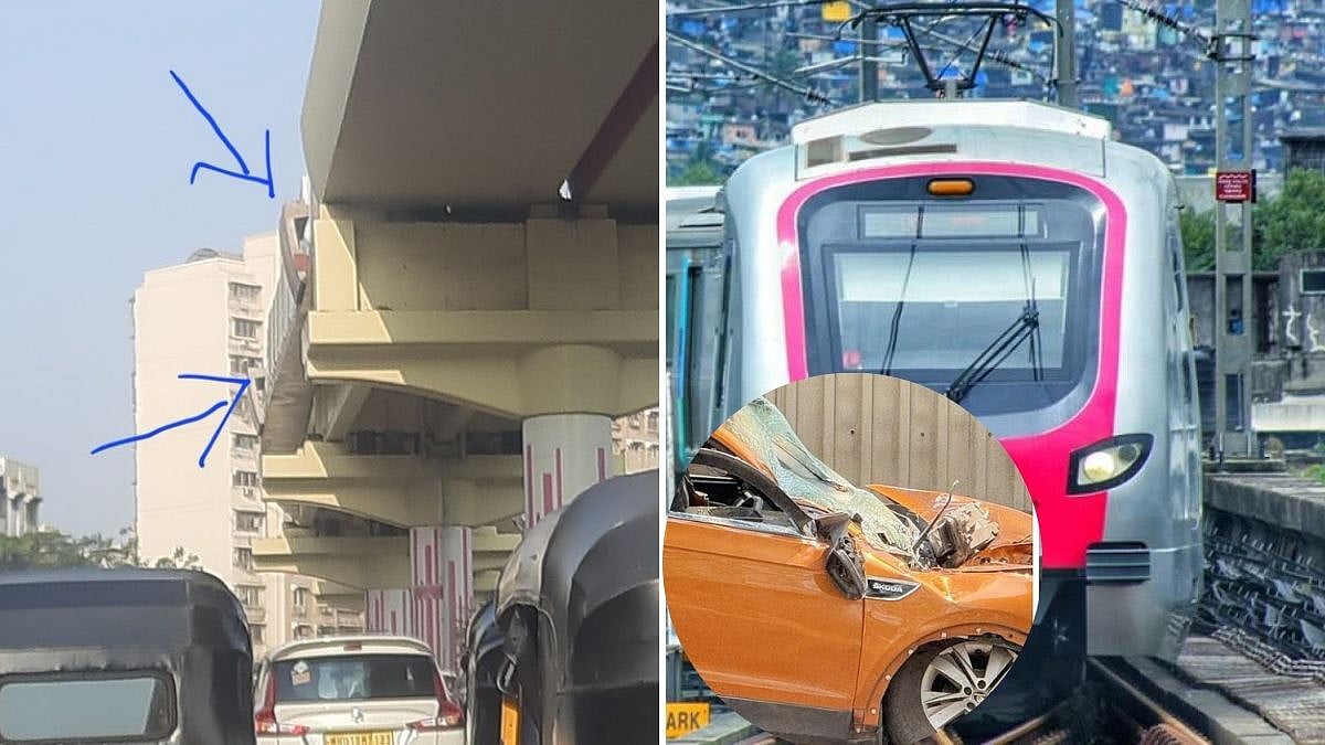 'Parapet Look Suspiciously Mounted': After Metro 4 Mishap In Mulund, X User Requests MMRDA To Check Slab On Line 6 Near Powai Lake 