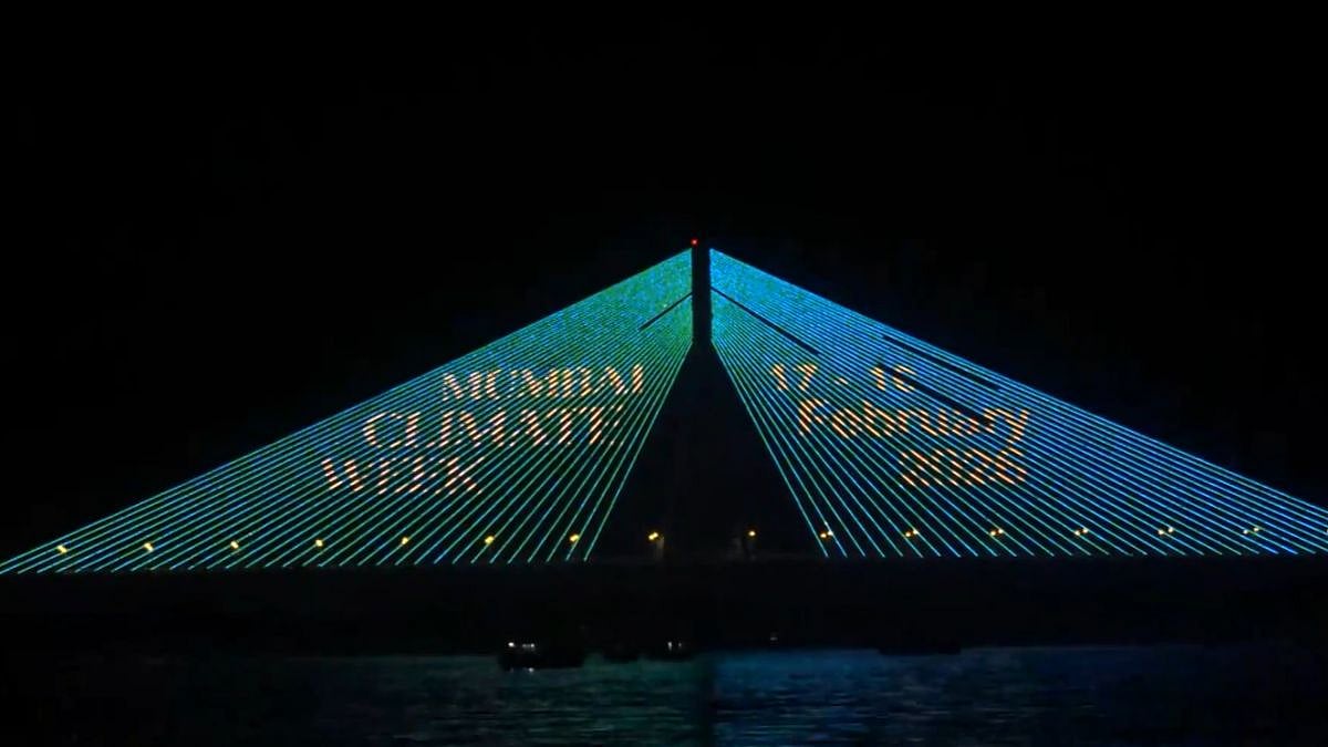 VIDEO: Mumbai Climate Week 2026 Lights Up Bandra-Worli Sea Link, City Prepares To Host Global South Climate Leaders 