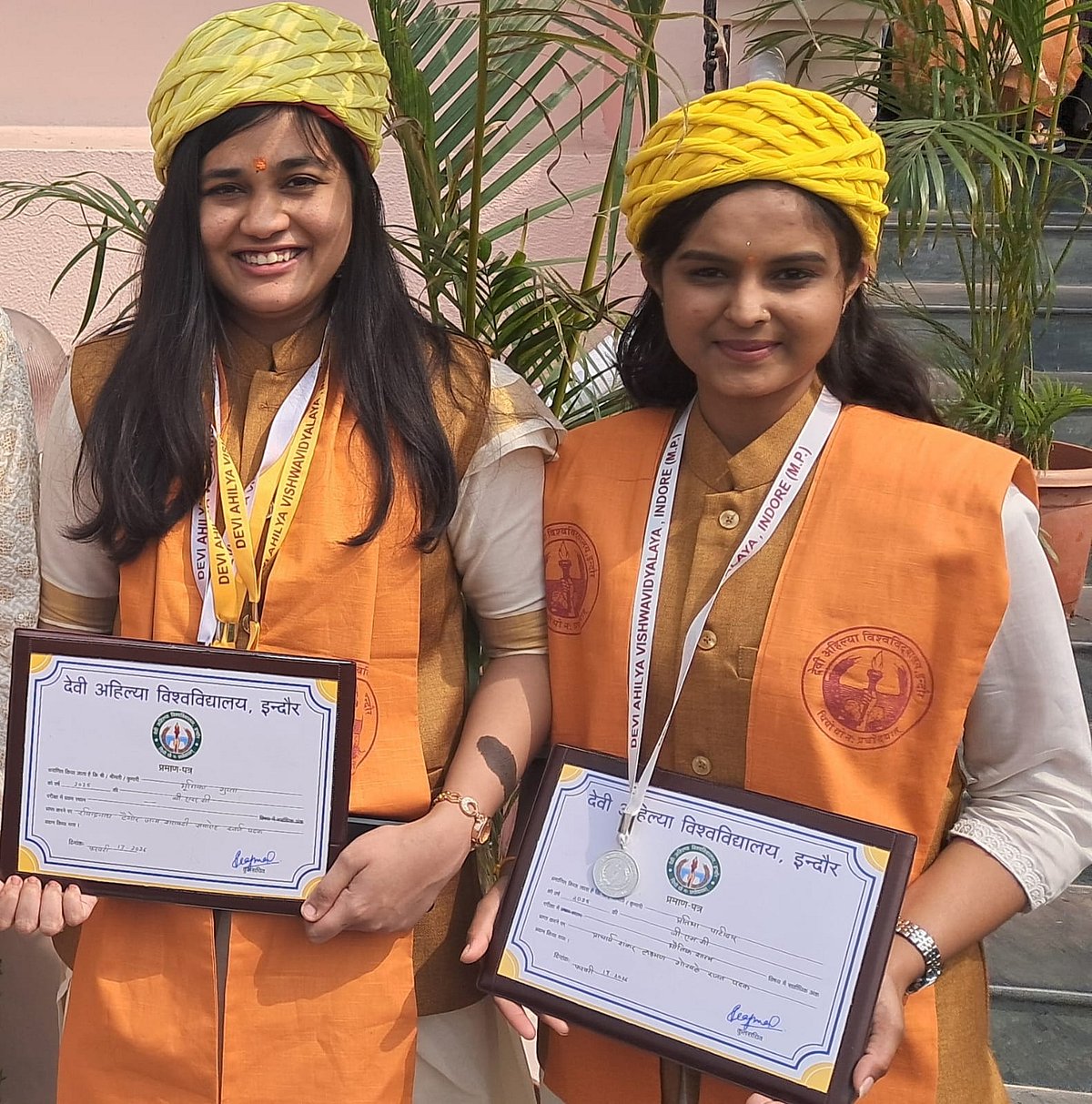 From Right: Pratibha Patidar; Bhumika Gupta
