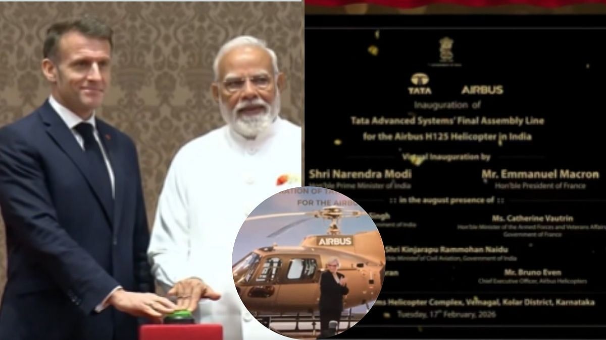 Mumbai: PM Modi & French President Macron Virtually Inaugurate H125 Helicopter Final Assembly Line...