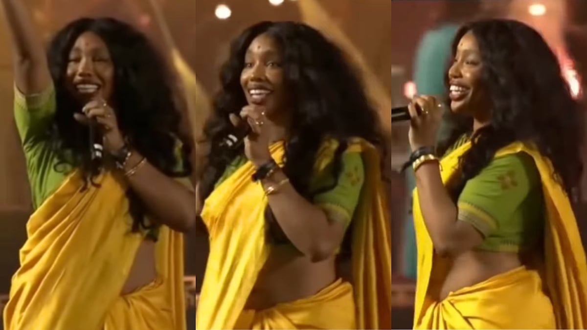 SZA Performs At Sadhguru's Mahashivratri Celebration In India, Grammy-Winning Singer Goes Desi In Yellow Saree-Bindi Look - WATCH 