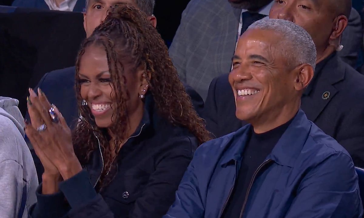Video: Barack Obama Grabs Spotlight At 2026 NBA All-Star Game With Quick Courtside Save