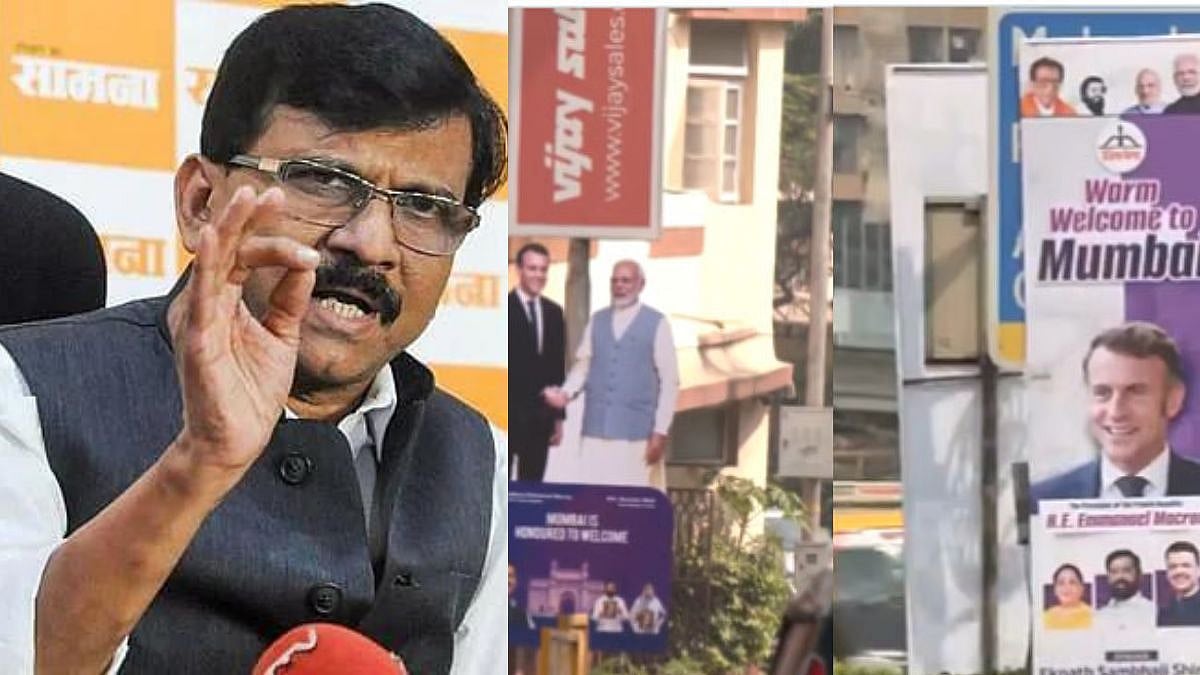 ‘Foreign Guests Welcomed By Govt, Not Political Parties’: Sanjay Raut Slams BJP, Shinde Workers Over Macron Posters Across City - WATCH
