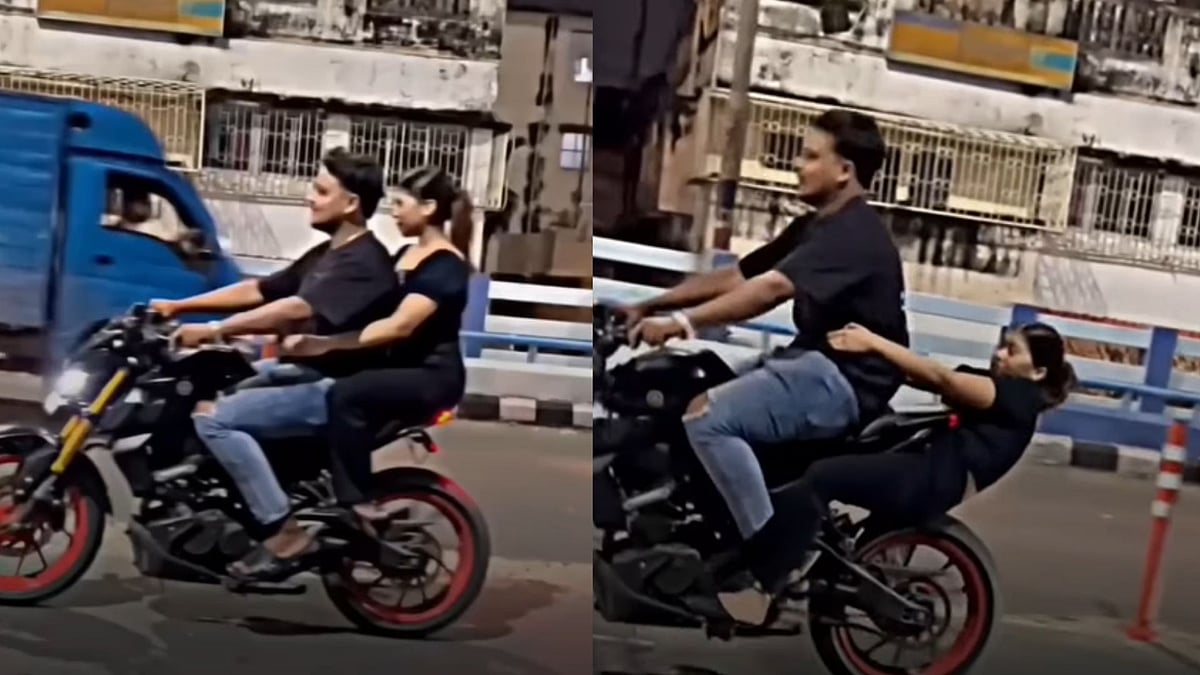 Mumbai Woman Suffers Pelvic Injuries After 'Wheelie Stunt' On Friend's Bike Goes Wrong - Video 