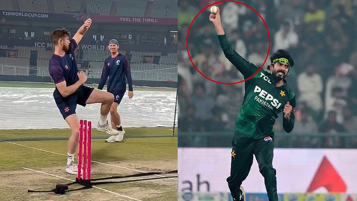 Shocking Mockery! Scotland Player Hilariously Trolls Pakistan Spinner Usman Tariq's 'Stop‑And‑Pause' Bowling Action Amid ICC T20 WC; Video 