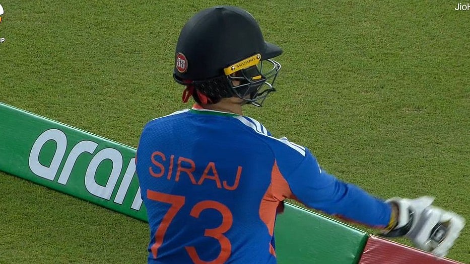 Abhishek Sharma Wears Mohammed Siraj's Jersey To Break Jinx; Fails, Scores Third Consecutive Duck In T20 WC26| VIDEO 