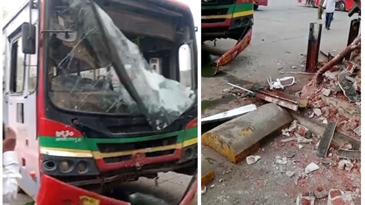 Mumbai News: BEST Bus Crashes Inside Dharavi Depot; Damage Reported - WATCH 