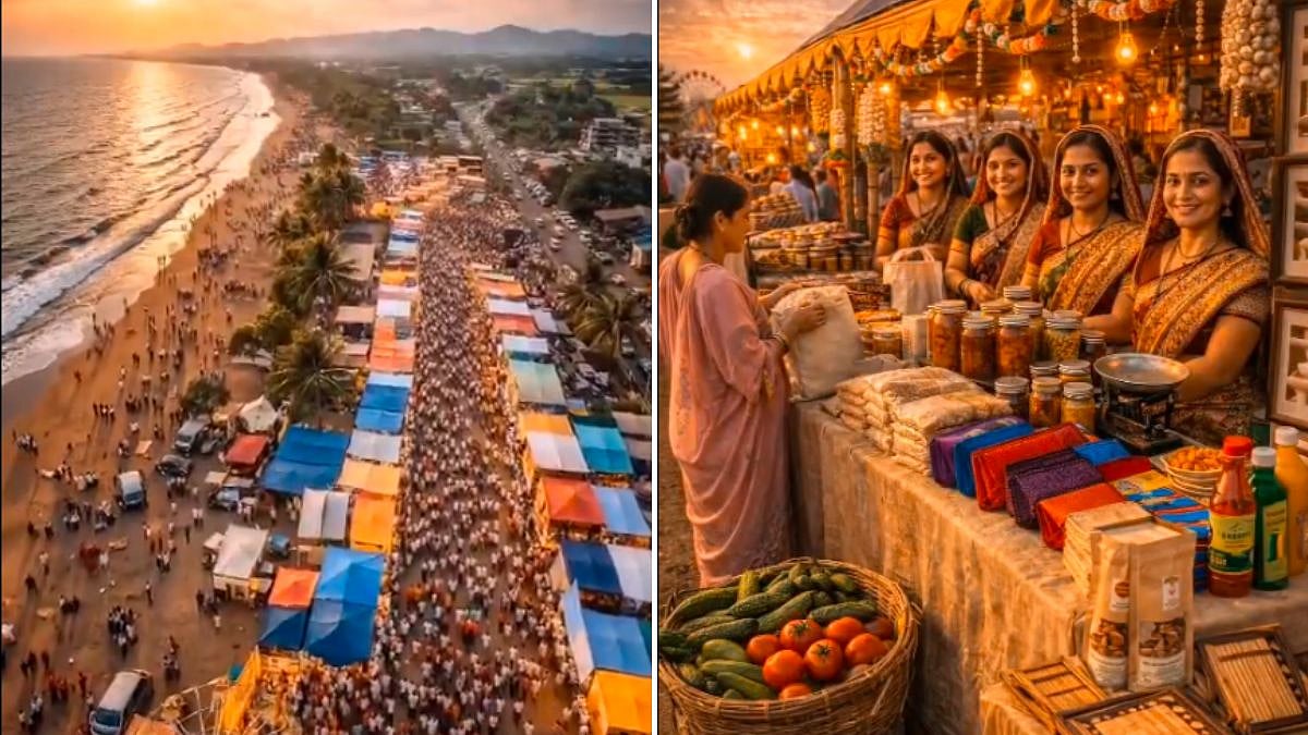 Palghar Mini Saras 2026: 102 SHGs Showcase Handicrafts, Konkan Delicacies At Shirgaon Beach Fair