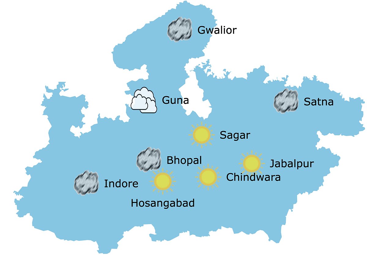 Weather in Madhya Pradesh at 10:30 am.