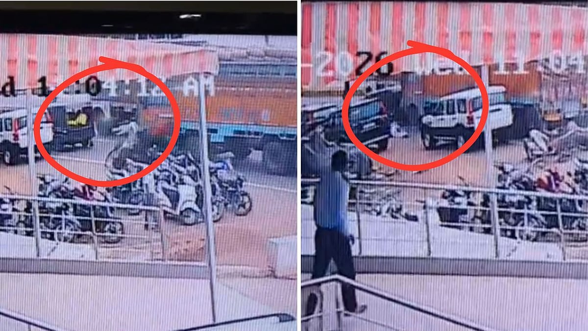 MP News: Maize-Laden Truck Crushes Multiple Vehicles In Guna; 1 Killed, 4 Injured; Accident Captured...