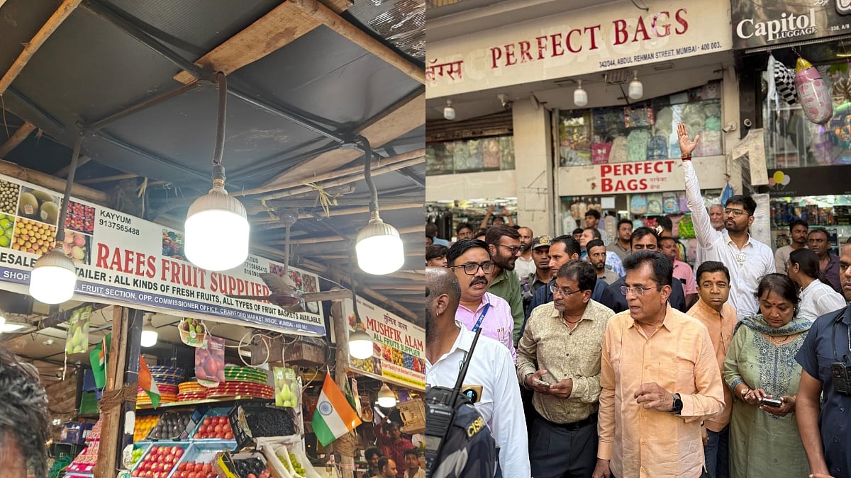Crawford Market Area Occupied By Illegal Bangladeshis Hawkers, BJP Leader Kirit Somaiya Allege, Visits Spot Alongwith BMC, Police Staff 