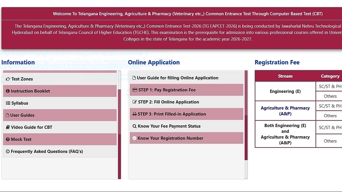 TG EAPCET Registration 2026: Link Activates From 11:30 AM Tomorrow; Check Details to Apply Here 