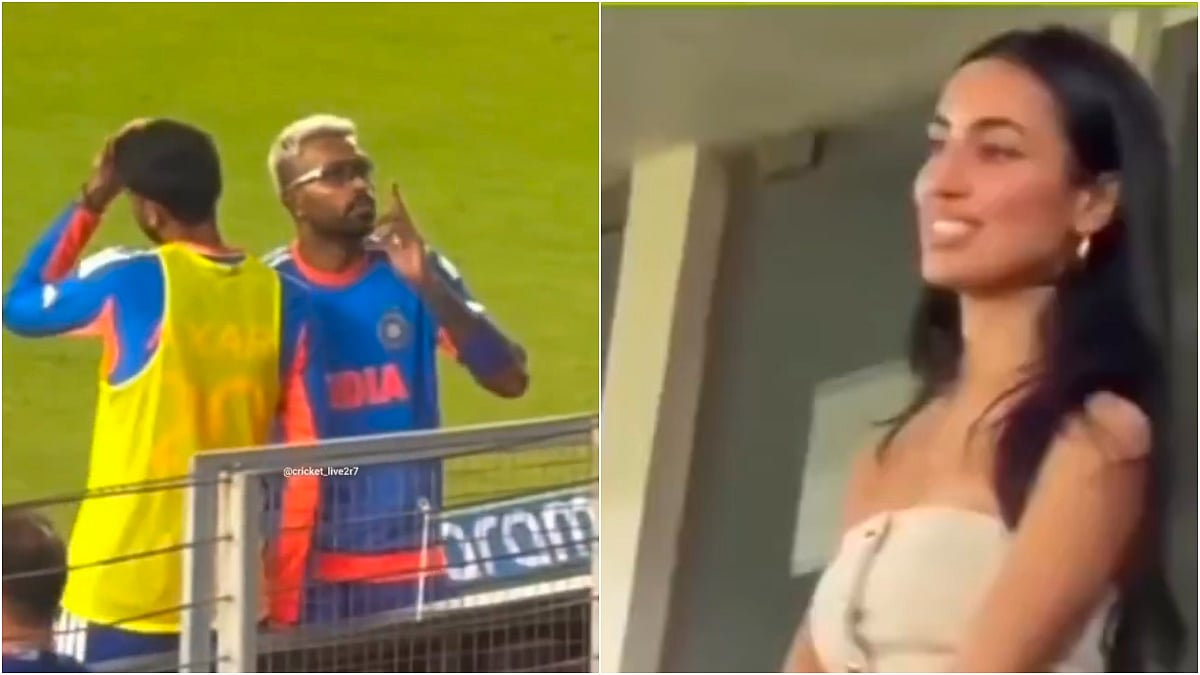 Watch: Hardik Pandya's Flying Kisses For Mahieka Sharma Caught On Camera During IND Vs NED T20 WC26 Match 