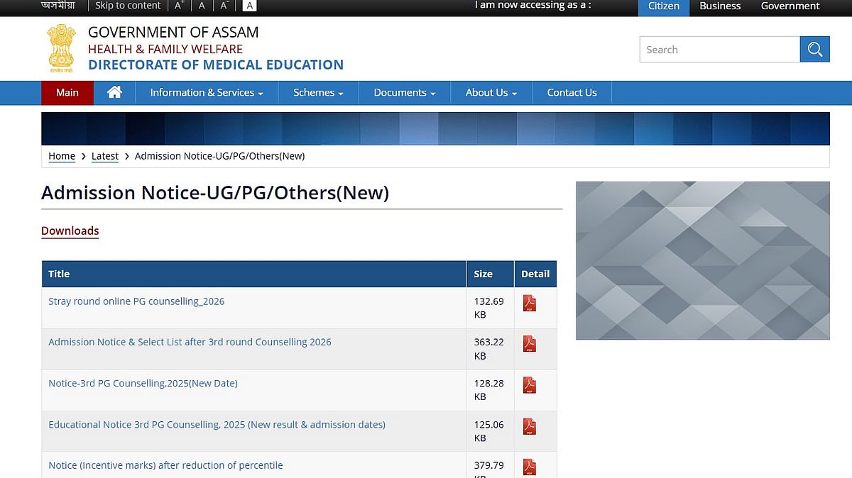 Assam NEET PG 2025 Stray Vacancy Round Will Commence From Tomorrow; Check More Details Here