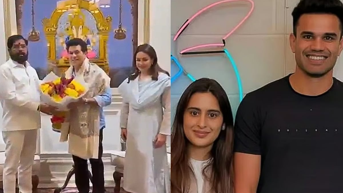 Sachin Tendulkar Meets Maharashtra Deputy Chief Minister Eknath Shinde, Extends Invitation For Arjun & Saaniya's Wedding; Video 