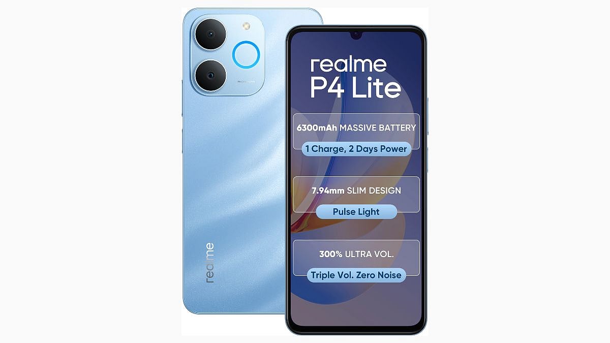 Realme P4 Lite 4G With 6,300mAh Battery Launched In India: Price, Specifications 
