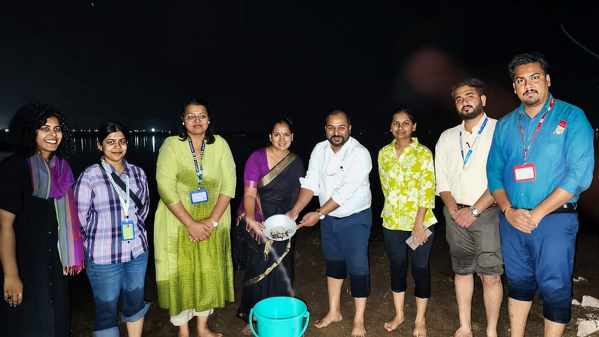 ​Massive Ecological Boost For Ujani Reservoir As 12.2 Million Fingerlings Released 