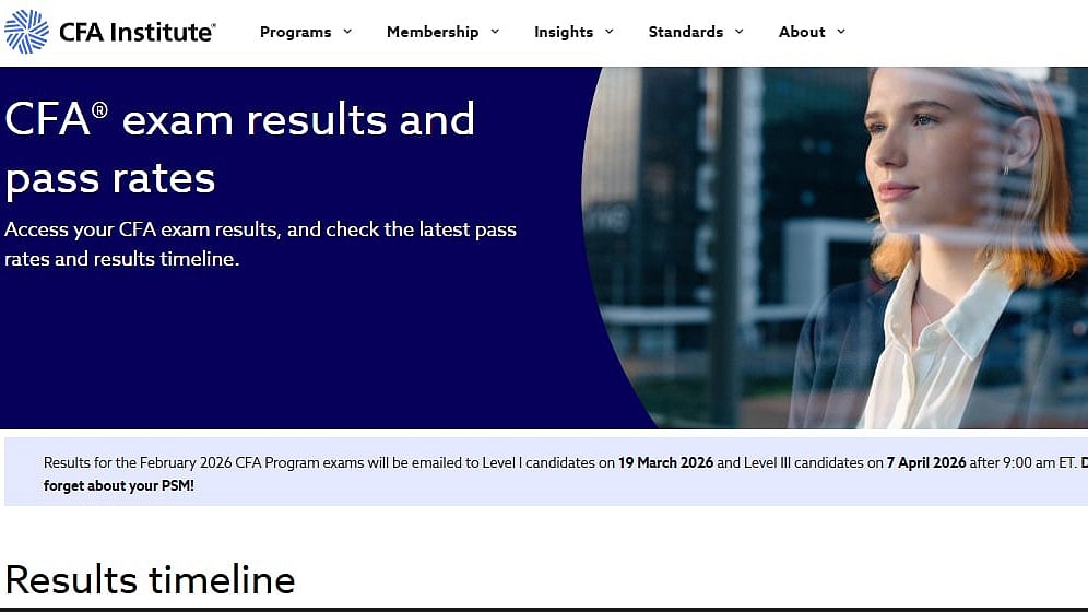 CFA February 2026 Exam Results Dates Announced At cfainstitute.org; Level 1 On March 19, Level 2 On April 7 