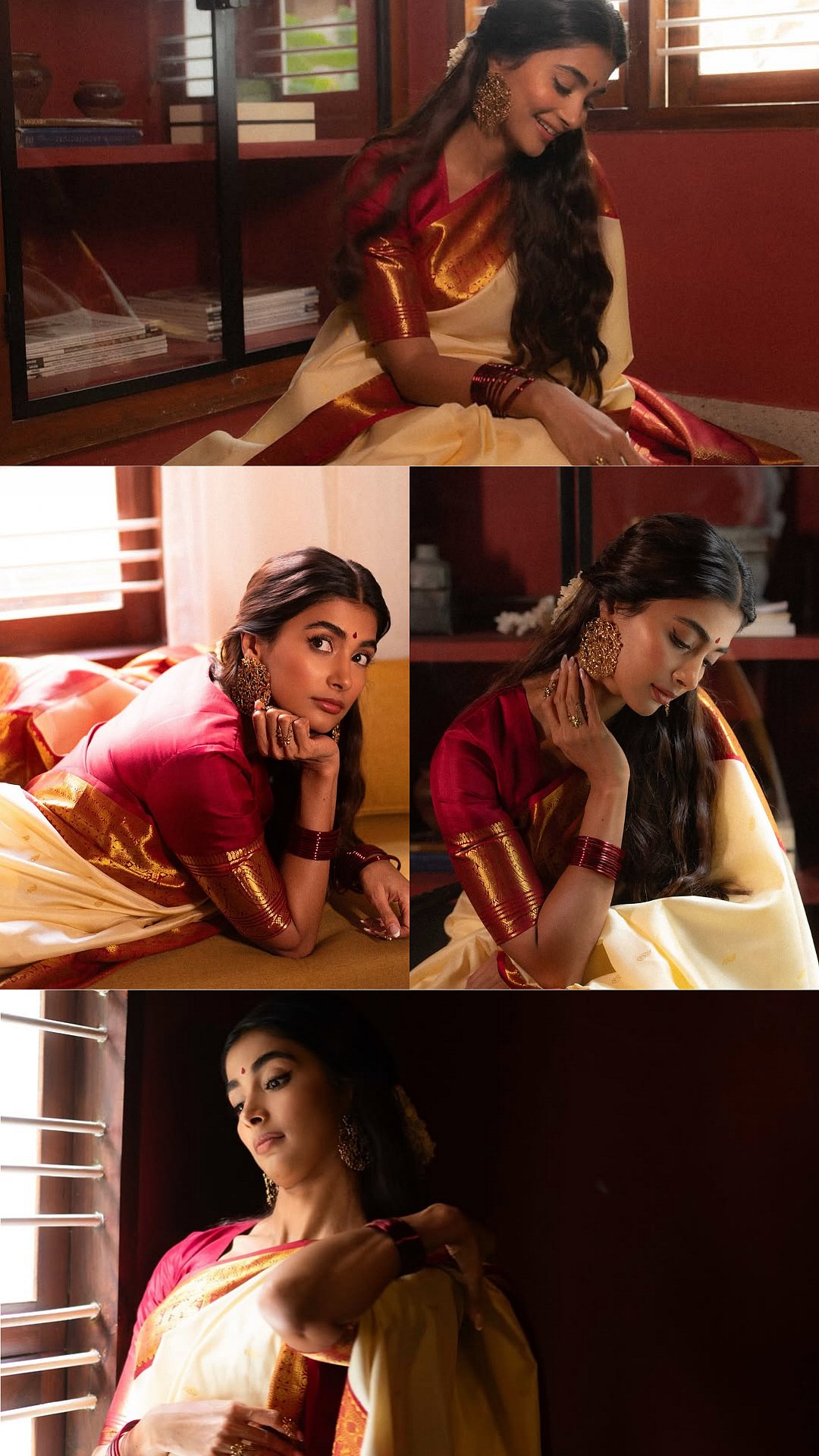 Pooja Hegde’s Classic Silk Saree Look Is Pure Wedding Inspiration | Check Out Pictures 