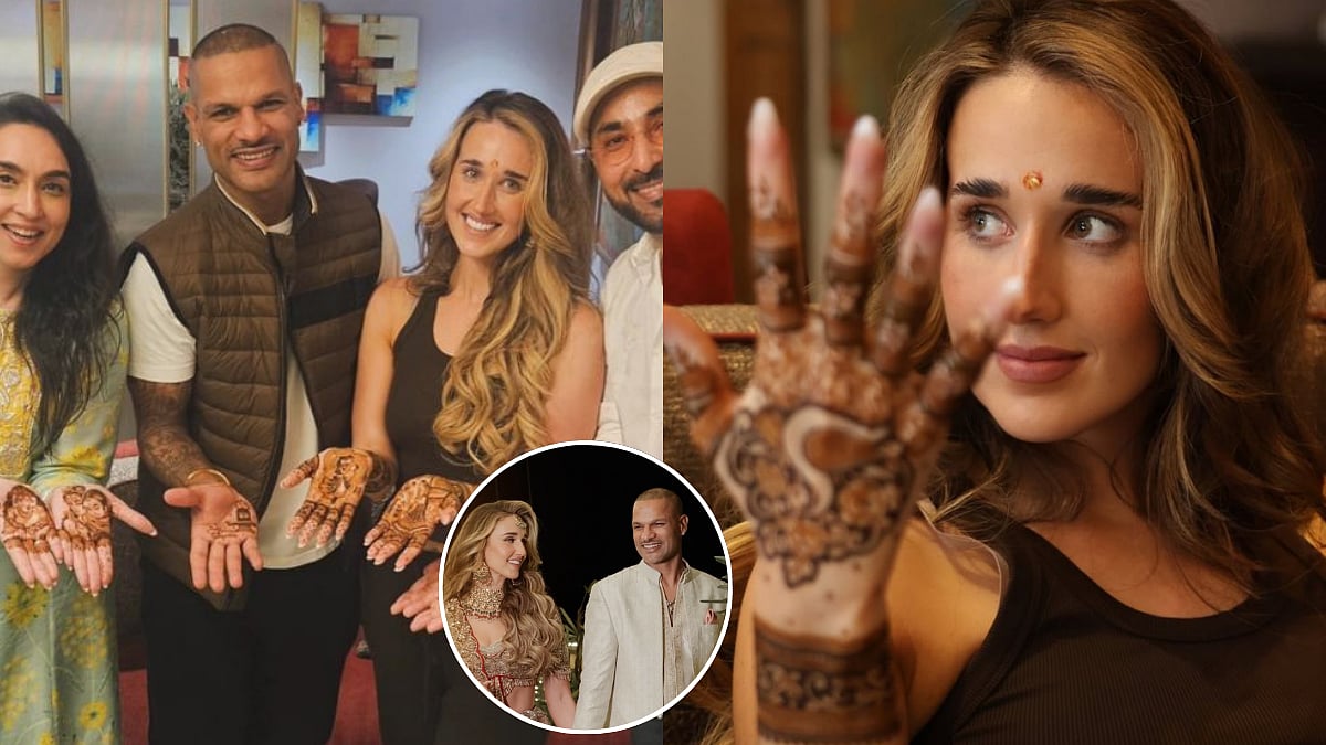 Shikhar Dhawan Wedding: Can You Spot Groom's Initials On Bride Sophie Shine's Mehendi? Check Inside Moments From Intimate Ceremony 