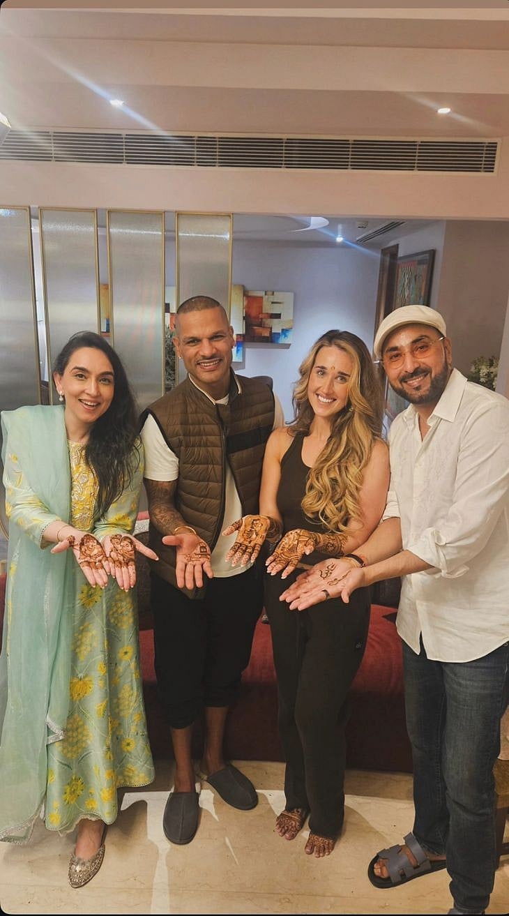 Shikhar Dhawan & Sophie Shine Mehendi Ceremony