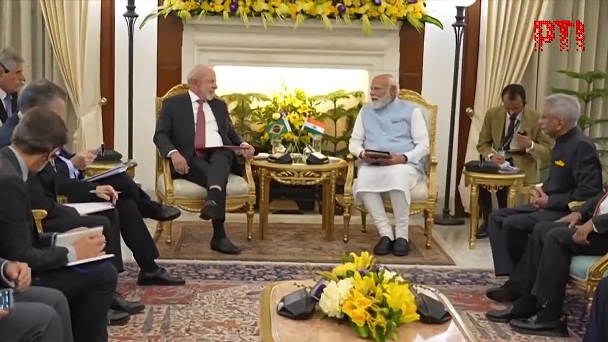 PM Modi Holds Wide-Ranging Bilateral Talks With Brazilian President Lula At Hyderabad House | VIDEO