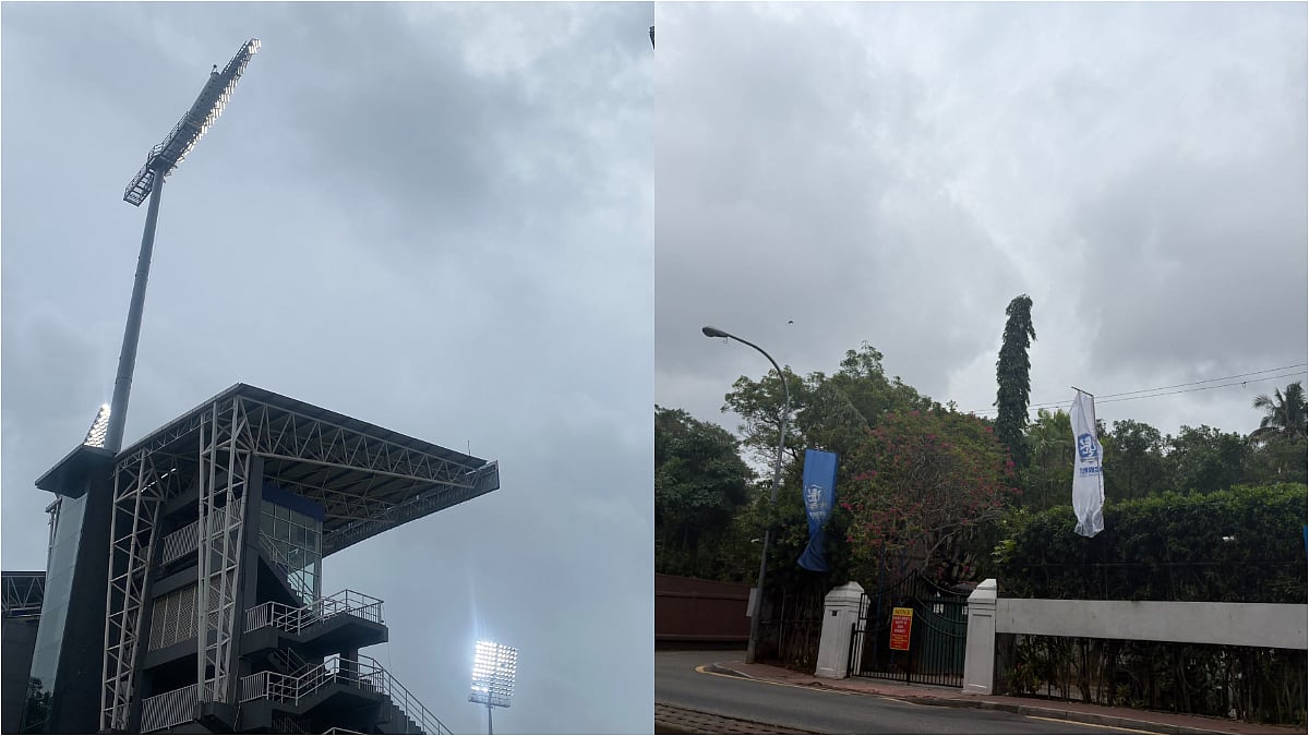 PAK vs NZ ICC T20 WC26 Super 8 Match: Dark Clouds Loom Over R Premadasa Stadium Amid Heavy Rain Warnings | VIDEO 