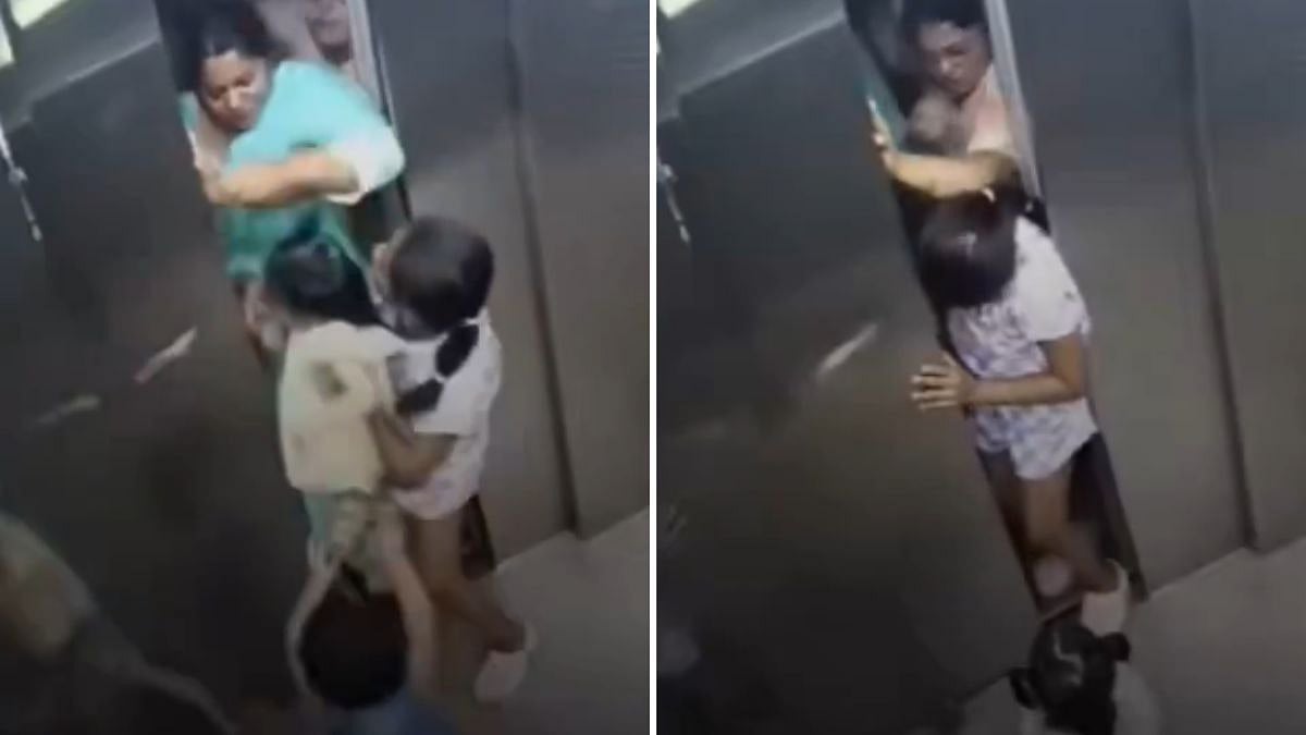 Heroic! Video Viral Show Young Girl Saves 2 Children About To Get Stuck In An Elevator; Netizens Say, 'Protected Like Durga' 