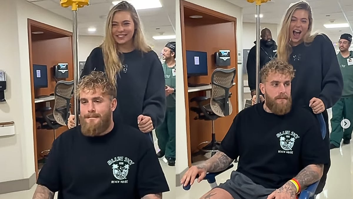 Jake Paul Undergoes Second Jaw Surgery After Knockout Loss To Anthony Joshua, Posts Pics With Fiancée Jutta Leerdam 