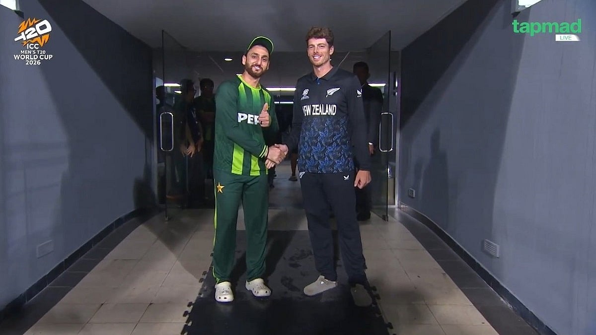 PAK vs NZ ICC T20 WC26 Match Abandoned: Salman Agha, Mitchell Santner Shake Hands & Share Smiles After Washout - See Pic 