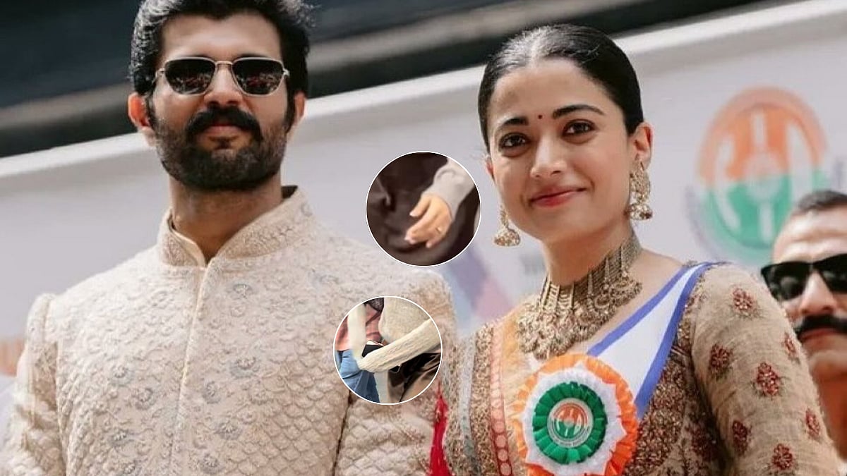 Did Rashmika Mandanna Hide Her Engagement Ring After Spotting Paps At Delhi Airport Ahead Of Wedding With Vijay Deverakonda? VIDEO 