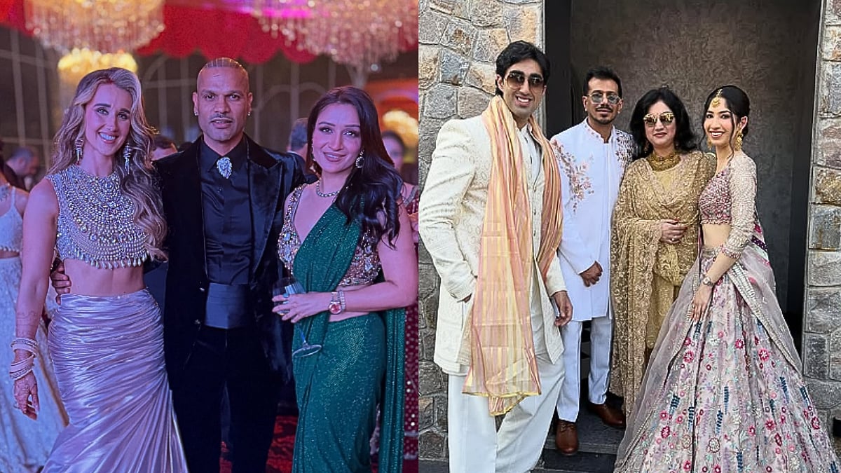 Yuzvendra Chahal's Rumoured GF Shefali Bagga Spotted At Shikhar Dhawan & Sophie Shine's Wedding, Fans Talk Relationship Speculation 