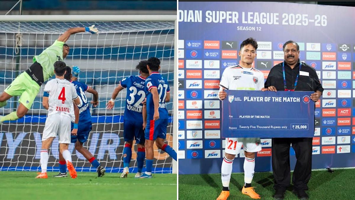 Bengaluru FC Held To 1-1 Draw By NorthEast United; Lalrinzuala's Second-Half Equaliser Earns Highlanders First Point 