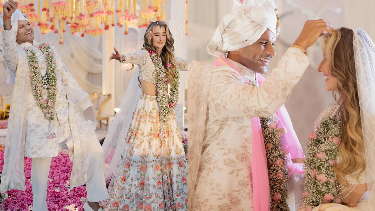 'Mr. & Mrs. Dhawan': Shikhar Dhawan & Sophie Shine Ties Knot In Dreamy Wedding 