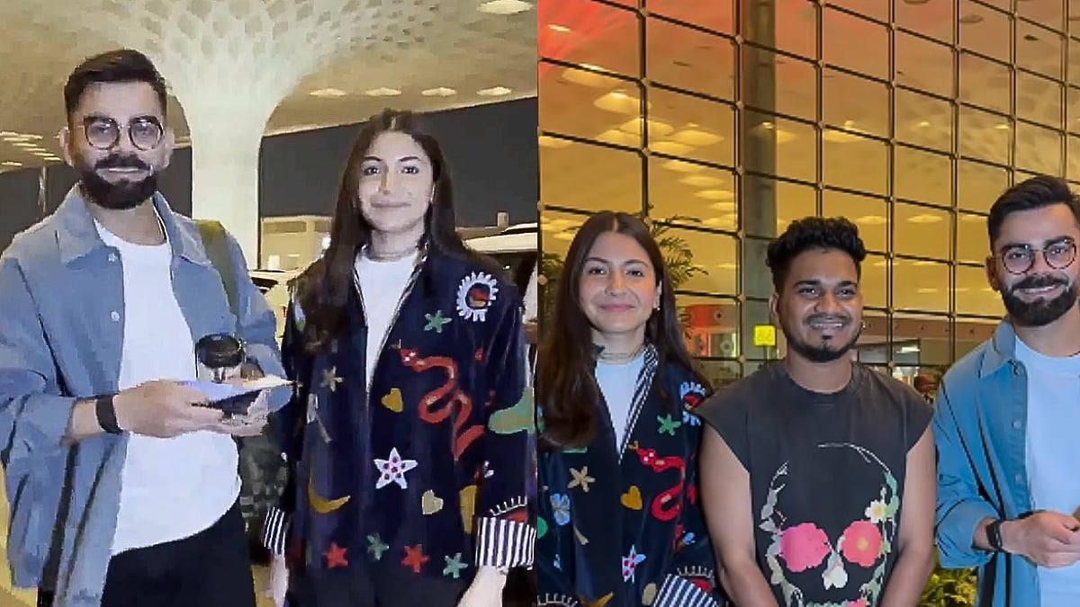 Power Couple Virat Kohli & Anushka Sharma Warmly Pose With Fans At Mumbai Airport; Video Goes Viral 